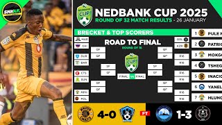 🟢 NEDBANK CUP 2025: Round of 32 Match Results Today - Kaizer Chiefs vs Free Agents FC