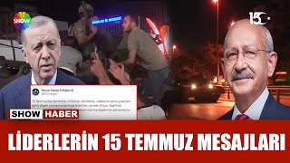 Siyasi liderlerlerin 15 Temmuz mesajları