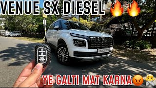 VENUE SX 1.5 DIESEL WALKAROUND 🔥| VENUE DIESEL MOST VALUE FOR MONEY VARIANT 🔥| VENUE SX 2023 ❤️