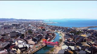 【4K】TOYAMAソラサンポ［3月］水辺のレトロ空間「日本のベニス」 新湊・内川クルーズ