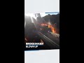 Kiev bridge blown up in apparent Russian attack