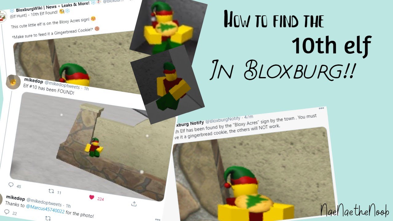 How To Find The 10th Elf In The Bloxburg Elf Hunt! || NaeNaethenoob ...