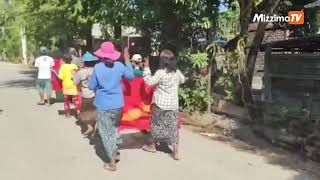 ကလေးမြို့ ပင်မသပိတ် စစ်ကြောင်း ၃၁၂ ရက်မြောက် ချီတက်ဆန္ဒပြ