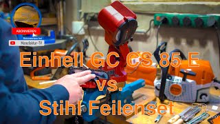 Kettensäge richtig schärfen | TESTBERICHT: Stihl Feilenset vs. Einhell GC CS 85 E