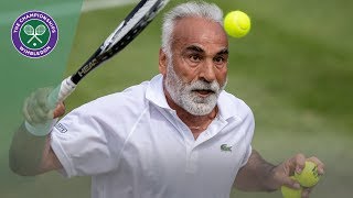 Mansour Bahrami trick underarm serve | Wimbledon 2019