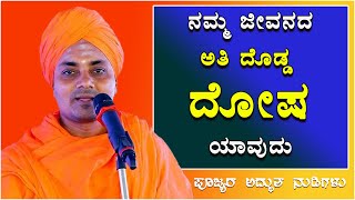 #speech-8 | ನಮ್ಮ ಜೀವನದ ಅತಿ ದೊಡ್ಡ ದೋಷ ಯಾವುದು || Poojya ABHINAVA Gavisiddeshwara Swamiji Speech