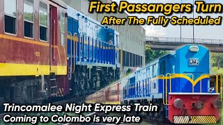 Class M8A 878 1st Passenger run after fully overhaul with Trincomalee Colombo night express train