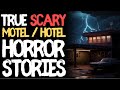 90 mins of True Hotel / Motel Scary Horror Stories for Sleep | Black Screen with Ambient Rain Sounds