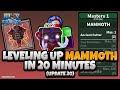 Eating Mammoth Fruit and Leveling it up in 20 Mins (Update 20 Blox Fruits)