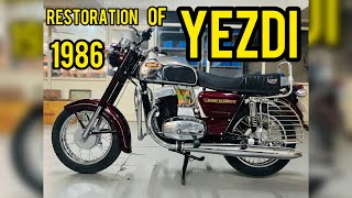 Restoration Of 1986 Yezdi Bike/ Rusted Yezdi Makeover