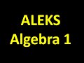 ALEKS Algebra 1 Help – Do Great in ALEKS Algebra 1!