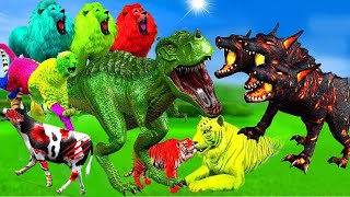 डायनासोर ने चखाया 3 मुँह वाले दानव को अच्छा सबक| Dinosaur aur 3 Muh wala Danav ki Hindi kahani