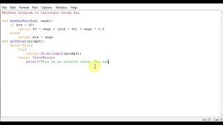 Python Program to Calculate Gross Pay