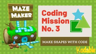 Make Mazes with Math! Kodable Coding Mission No.3 | Beginner | Coding Activity