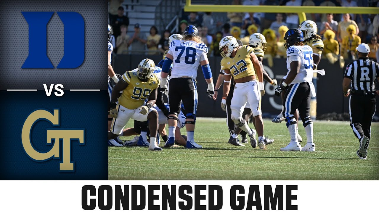 Duke Vs. Georgia Tech Condensed Game | 2022 ACC Football - YouTube