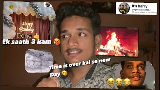 Ek saath 3kam || kal se life change||😅😅😃😀||like kro yrr or subscribe bhi