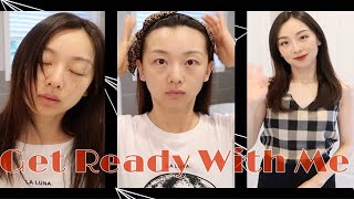 【Anna阿姨GRWM】晨间护肤\u0026整理头发\u0026妆容 | 送小孩妆容 | 邋遢妈妈-SAY NO!