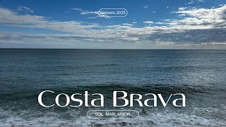 Gentle sound of waves – your ideal relaxation. Blanes, Spain, Costa Brava, February 2025.