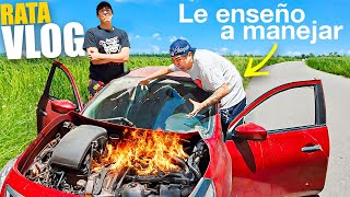 LE ENSEÑO A MI AMIGO A MANEJAR (Su primera vez manejando)