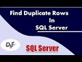 Find Duplicate Rows in SQL | Row Number Function in SQL Server | Row_number() | SQL Server