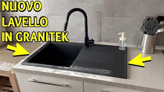 Sostituzione Lavello Cucina Con Il Nuovo Lavello a Incasso Elleci Granitek