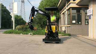 Wallemac mini excavator boom swing