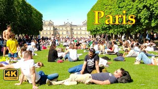 🇨🇵❤️Paris France, Walking around Jardin du Luxembourg, Spring 2022 [4K UHD]