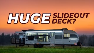 9-1/2 Foot Party Deck on an AMAZING Trailer! 2025 Forest River Wildwood 32Veranda | RV Review