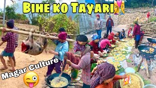 BAINE KO BIHE KO LAAGI TAYARI || Magar culture || wedding Ceremony || MPG Vlog 👩‍❤️‍👨❤️💕