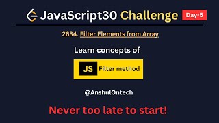 Leetcode javascript Day-5 || 2634 Filter Elements from Array