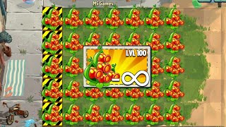 PvZ 2 Challenge - Every Plants Level 100 use 1 Power Up Vs Imp Mermaid Zombies Level 43