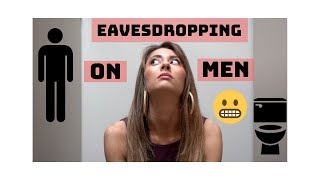 Trapped in Men's bathroom!! | Eavesdropping on Men | Comedy Sketch