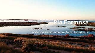 Amazing Ria Formosa landscape transformation view from Del Mar Village (Fuseta)