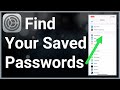 How To See Your Saved Passwords On iPhone