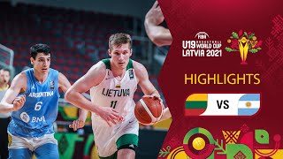 Lithuania - Argentina | Full Highlights | Class 5-8 - FIBA U19 Basketball World Cup 2021