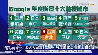 google街景15週年 熱搜國家台灣登上第8名｜TVBS新聞