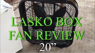 Lasko 20” Box Fan Review ($24.99 at Walmart)