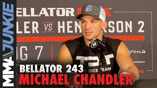 Michael Chandler talks free agency, Conor McGregor matchup | Bellator 243 post-fight interview