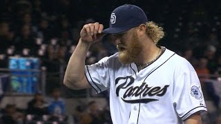 ARI@SD: Cashner fans nine D-backs over six innings