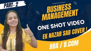 Business Management | One Shot Video | Ek Nazar Sab Cover | BBA / B.Com #businessmanagement #bbabcom