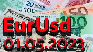 Курс евро доллар Eur Usd. Прогноз форекс 01.05.2023 евро доллар. Forex. Трейдинг с нуля.