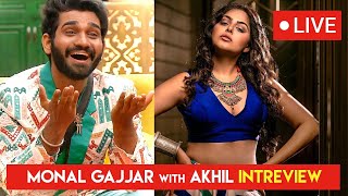 Live : Bigg Boss 4 Monal Gajjar With Akhil Interview | Monal Gajjar and Akhil Sarthak Live