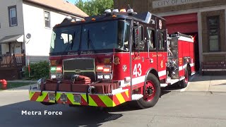 Chicago Fire Dept Engine 43 Responding