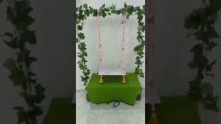 Best ganpati decoration idea for jhula 2024 no-6 #jhuladecortion #homemade #shorts