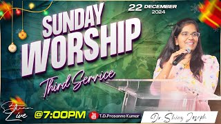 🔴 Sunday Third Service II #tdpklive II Dr.Shiny Joseph II Krupa Church II #tdprasannakumar