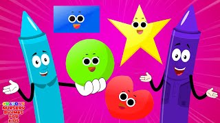 Shapes Song : What Shape Is This Learning Video for Kids by Crayons