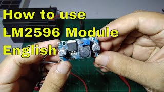 LM2596 step down voltage module information - English