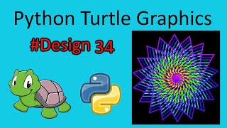 python turtle graphics tutorial || #design34 || Python graphics