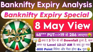 Bank Nifty Expiry Day Zero To Hero Strategy | Bank Nifty Expiry & Bank Nifty Prediction For 8 May