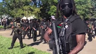 Grandmaster Jay’s NFAC troops marching Louisville, acting like patrolling hostile territory